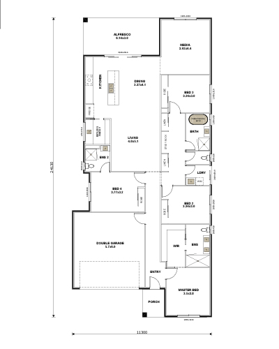 Hamilton 243 Floor Plan