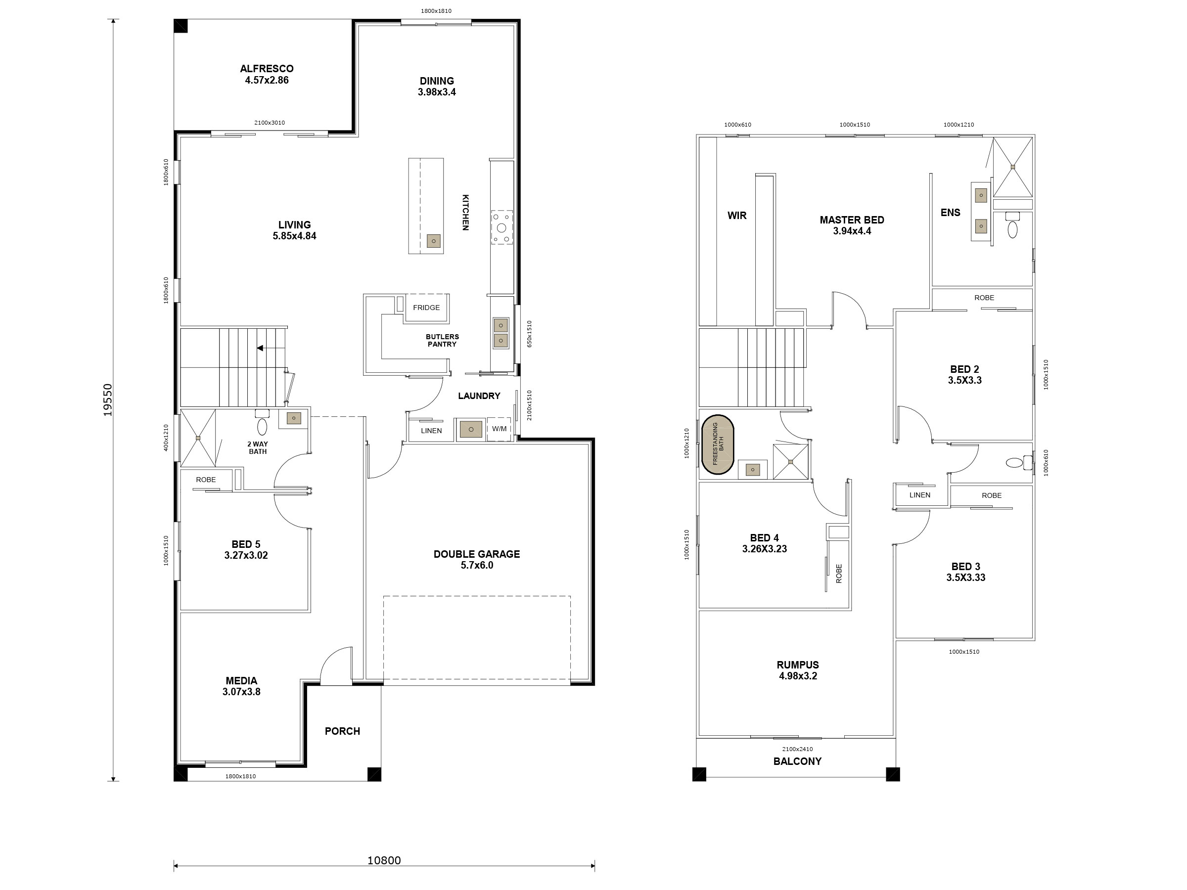 Jersey 308 (Alt B) Floor Plan